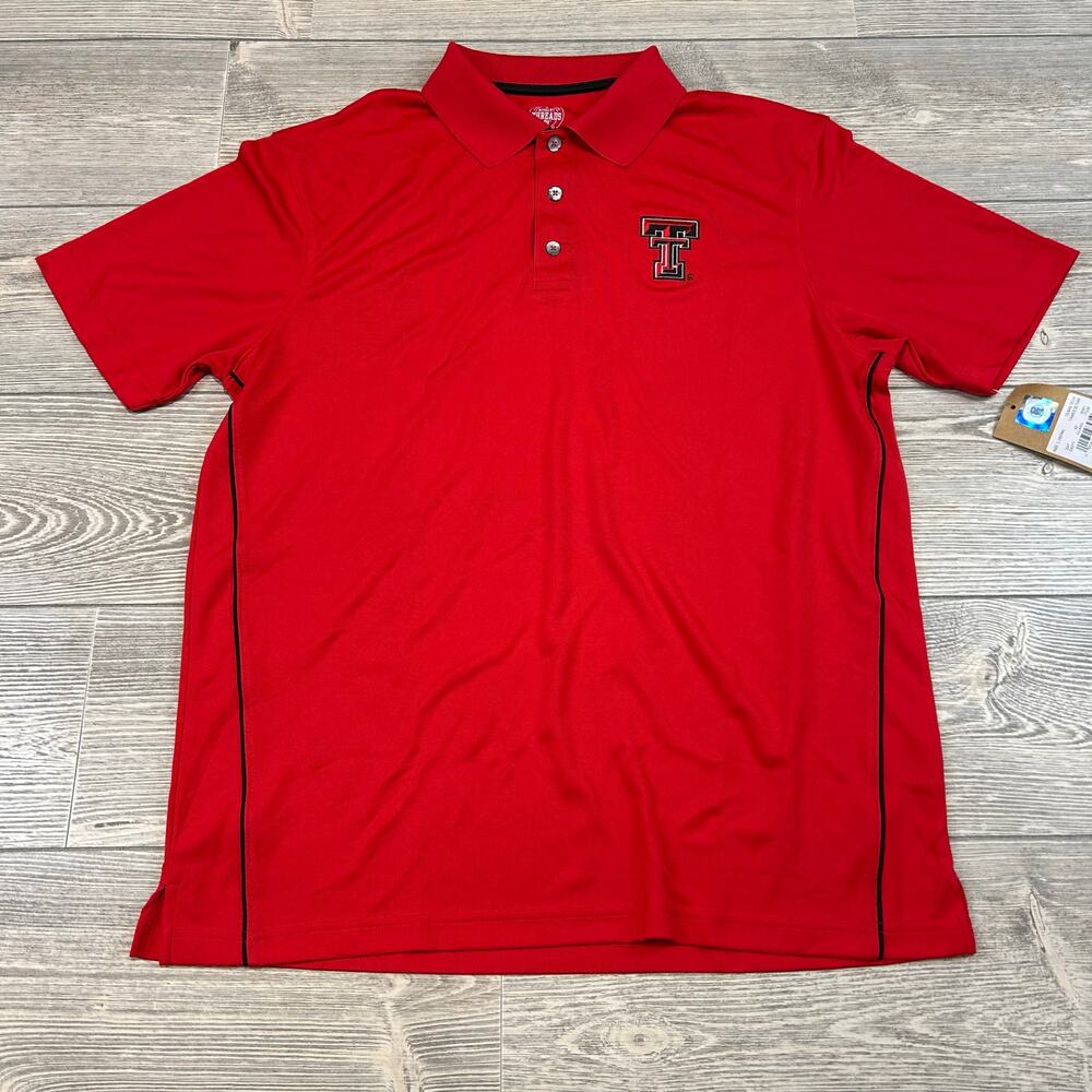 Rivalry Threads 91 Texas Tech Red Raiders Performance Polo Size Large NWT